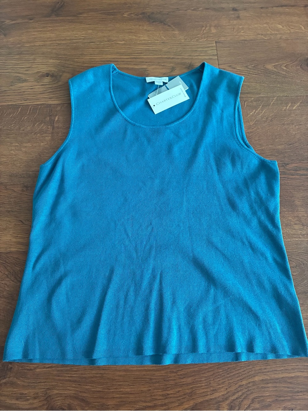 New Charter Club knit sleeveless shell top